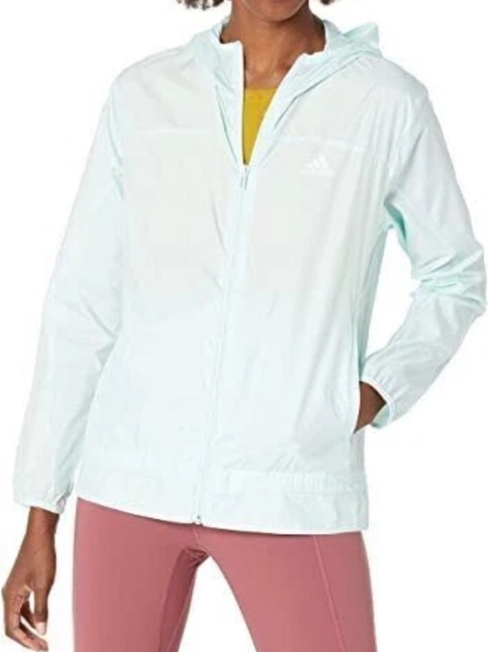 NWT adidas D2M Ice Mint/White Marathon Track aeroready jacket (HD9339) Sz L
